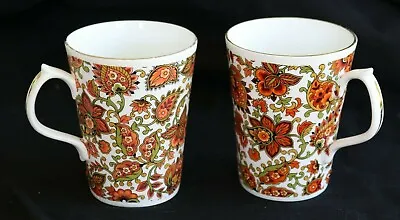 Buy Pair Of Jason Works Nanrich Pottery Fine Bone China Staffordshire England Cups • 19.16£