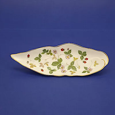 Buy Wedgwood Bone China Wild Strawberry Pattern Leaf Dish - 23.5cm/9.25  Long • 9.99£