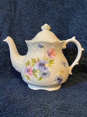 Buy Price Kensington Pottery Teapot Floral Design Violets June Made In England Tea • 31.64£