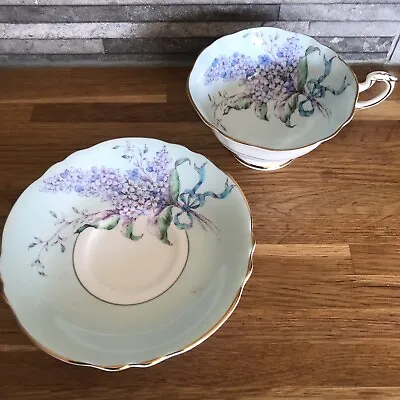 Buy Double Warranted PARAGON Porcelain LILAC CABINET CUP & SAUCER DUO • 80£