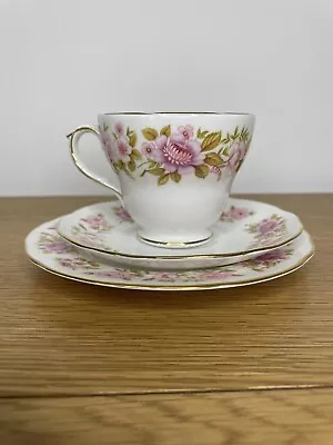 Buy Vintage Duchess Summer Glory 3 Piece Tea Cup Saucer & Side Plate Pink Floral X2  • 7.99£