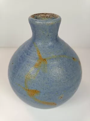 Buy The Guernsey Pottery Blue Stoneware Pot Vase • 16£