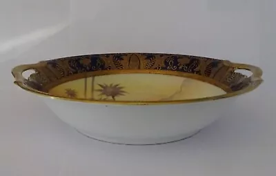 Buy Camel China (noritake Type) 2 Handle Footed Round Hand Painted Bowl. • 14.99£