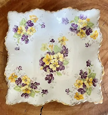 Buy James Kent Ltd. Longton England Nut/ Candy Dish # 4002 Yellow/purple Floral 5” • 13.44£
