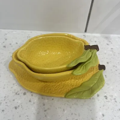 Buy Lemon Shaped X3 Serving Dish Sat Secla Pottery Style  Next RRP:£25 • 10£