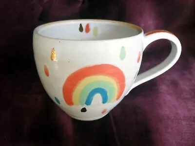 Buy Mug Studio Pottery Handmade Rainbows Multicoloured Flecks Glazed Stamped  M5 • 2.99£