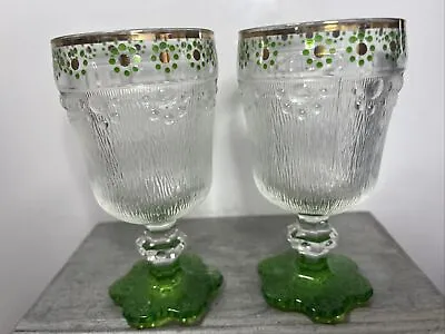 Buy Rare Vintage Retro 1960`s Cut Glass,Drinking Glassware Set Made In Italy • 42.15£