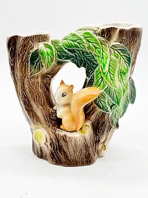 Buy Vintage Hornsea Fauna Bud Vase Squirrel In A Tree Design • 22.99£