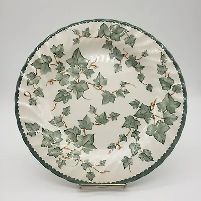Buy Barratts Fine Tableware Dinner Plate  Leaves, Vines, Green, White, England • 15.12£