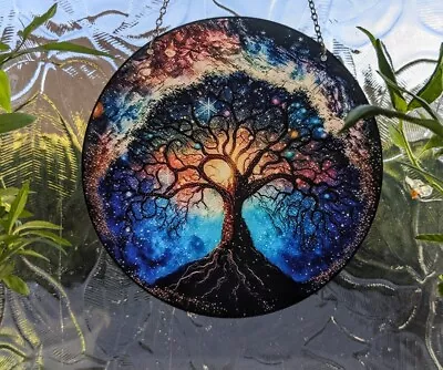 Buy Midnight Tree Pre-assembled Acrylic Suncatcher Wall Hanging Home Decor Gifts • 7.79£