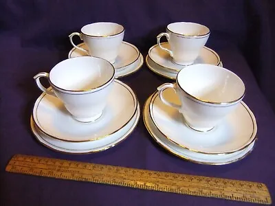 Buy Duchess  Ascot  Fine Bone China, Four Trios (Teacup, Saucer & Side Plate). • 10£