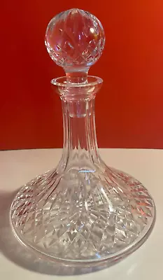 Buy Lead Crystal/Cut Ship Decanter With Stopper, Vintage, Glassware • 23.77£