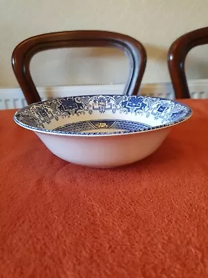 Buy English Ironstone Tableware Blue And White Old Willow Large Bowl • 15£