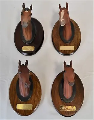 Buy Vintage Beswick Complete Set Of 4 'champions All' Race Horse Head Wall Plaques  • 150£