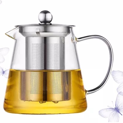 Buy Chinese Glass Teapot Transparent Teapot Tea Kettle Infuser Glass Water Pitcher • 14.28£