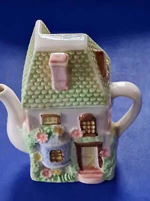 Buy Vintage Leonardo,Novelty Cottage Ware Teapot 'Tall,Glossy,Pretty' Decorative • 7.50£