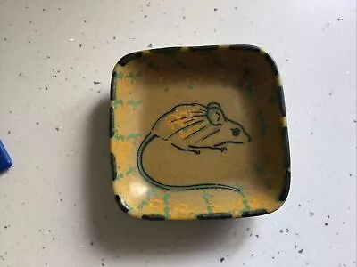Buy Honiton Pottery Mouse Dish, Hand Painted. 4.5 X 4.5 Inch • 2.99£