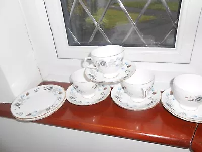 Buy Colclough Linden X15 Lot 6x Cups 6x Saucers 5.5in Across 3x Side Plates GC • 12£