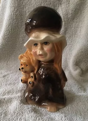 Buy Vintage Kingston Pottery Girl Figure With Teddy Bear, Hull • 7.50£