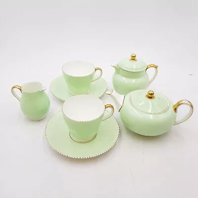 Buy Wedgewood 1050s April Green Partial Tea Set • 15£