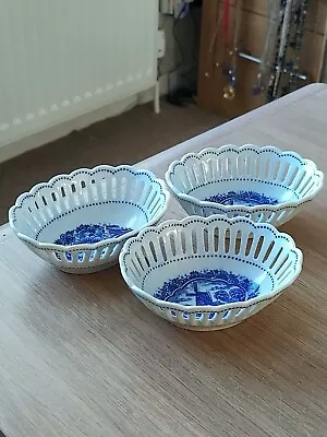 Buy  3 Dutch Delftware Small Baskets  • 17£