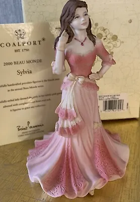 Buy Coalport China Lady Figure Doll  Sylvia Beau Monde  Perfect Condition Boxed • 22.99£