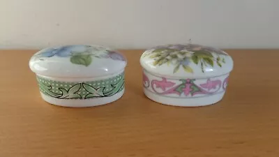 Buy Staffordshire Collectables - English China Pill/trinket Pots X 2 • 6£