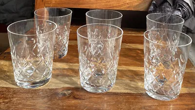 Buy Set Of 6 Webb Corbett Crystal Whiskey / Drinking Glasses • 25£