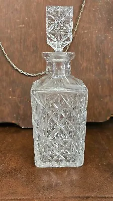 Buy Exquisite Quality Vintage Cut Crystal Whiskey Decanter - Christmas Ready • 1.20£