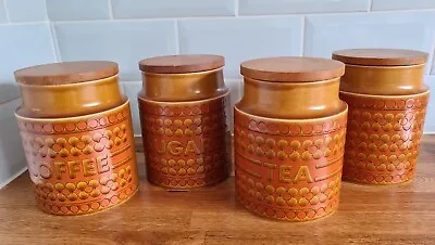 Buy Vintage Hornsea Saffron Storage Jars From The 1970's • 18£