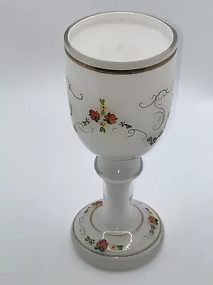 Buy Antique Bohemian Glass Cup Goblet 1900s Biedermeier Crystal #2 • 75£