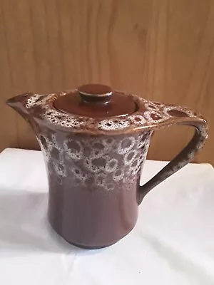 Buy Vintage Fosters Kernewek Cornish Honeycomb Drip Glaze Coffee Pot  • 12£