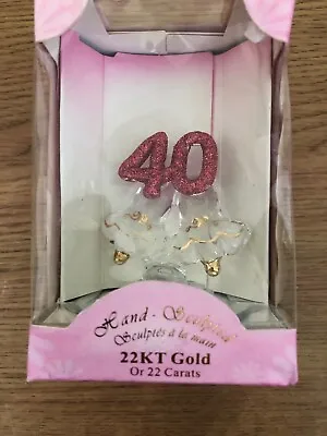 Buy 40th Anniversary Glass Bell Ornament • 4.99£