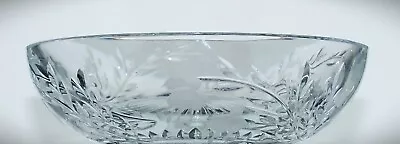 Buy Shallow Lead Crystal FUCHSIA Cut Glass Centrepiece  Trinket Bowl -17cm, 850g • 15£