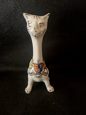 Buy Crested China - CHESTER Crest - Cat With Long Neck - Unmarked. • 5.50£