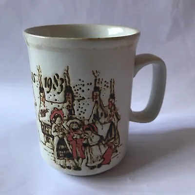 Buy Vtg Retro Dunoon Stoneware Christmas 1983 Mug Victorian Scene Carol Singers • 10£