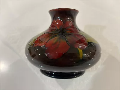 Buy Fabulous Antique Moorcroft Vase  Squat Globular Tube Lined  C 1920's • 213.13£