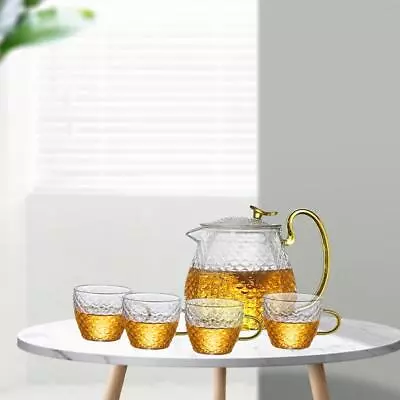 Buy Teaware Glass Glass Tea Cup Set High Borosilicate Glass Coffee Pot Tea Maker • 16.57£
