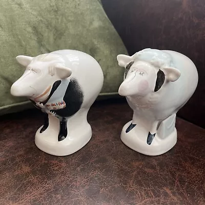 Buy Carlton Ware - Pair Of Malcolm Gooding Sheep 1984 - Prince Philip & Queen Mother • 29.99£