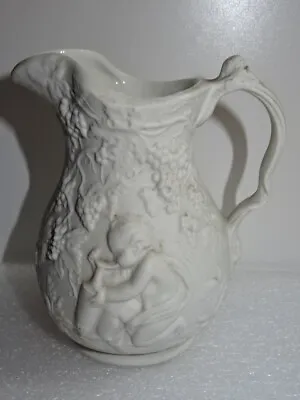 Buy Small Portmeirion Parian Ware Jug With Figures And Vines • 8£