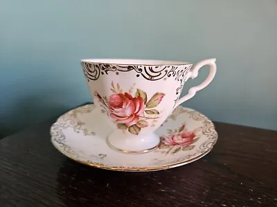 Buy Vintage Paragon Bone China Tea Cup & Saucer Pink Rose Pattern Free P&p  • 6£