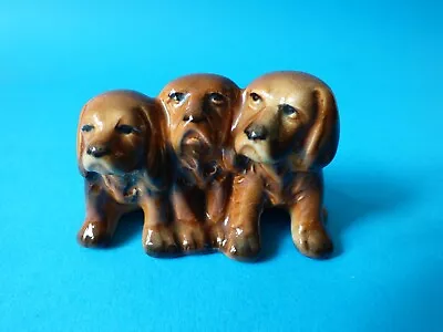 Buy Trio Collectable Beswick Red Setter Spaniel Hunting Puppy Dogs Free Uk P+p • 29.99£