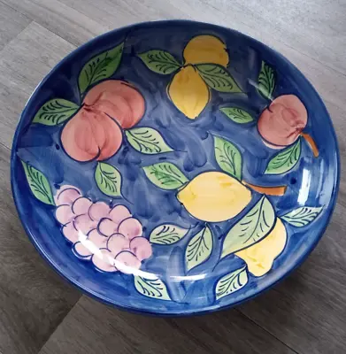 Buy Calypso Ceramic Bowl St Michael Vintage  Platter Fruit Pattern 13  Diameter  • 10.49£