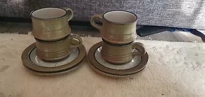 Buy Purbeck Pottery Cups And Saucers X4  • 4.50£