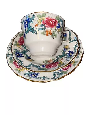 Buy 1 Set Royal Doulton Booths Floradora Trio Teacup Saucer Side Plate • 29.90£