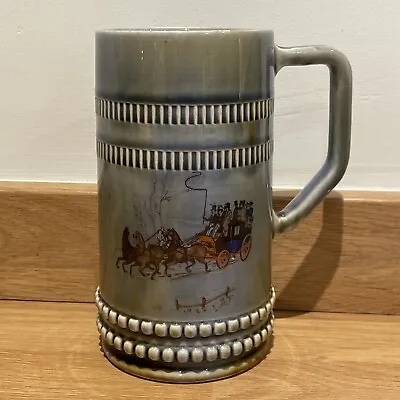Buy Vintage IRISH Porcelain Wade Mug Cup Pottery Horse Drawn Carriage Design • 12£