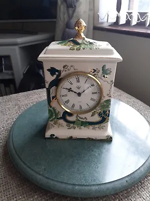 Buy Mason Ironstone Green Chartreuse Mantle Clock Approx 8 Inches High  6 Inches... • 20£
