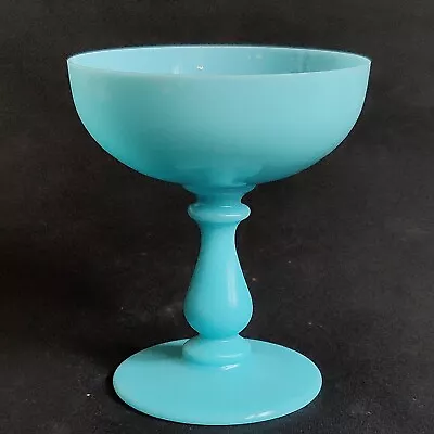 Buy PORTIEUX VALLERYSTHAL P1V5 Blue Bulbous Champagne Coupe' Glass • 144.07£