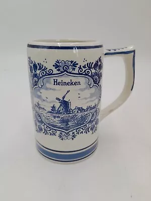 Buy Heineken Vintage Delft Blue Hand Painted Ceramic  Beer Stein RAF Wildenrath • 24.99£