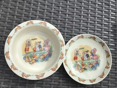 Buy Vintage ROYAL DOULTON BUNNYKINS BOWL AND PLATE  TICKETS  1936  • 20£